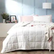 Ddecor Home Josephine 500 TC Cotton Jacquard Comforter Set Bed White