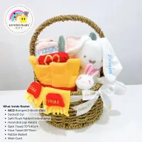 在飛比找蝦皮購物優惠-[Genius Baby House]毛巾+連身衣嬰兒禮籃套