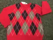 NWT hanna andersson 120 6 7 6x boys sweater argyle christmas dress up birthday