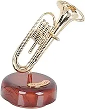 Alipis Retro Music Box Ornament Plastic Desk Decor for Home and Office Classic Musical Instrument Adornment Stylish Housewarming for Decorative Scenes