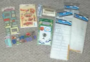 Crafts Scrapbooking BOYS Stickers Rub-Ons Embellishments -Assorted Lot /9 ..New
