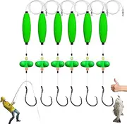 Catfish Fishing Set, Catfish Rig Making Kit, Bait Floats for Bottom Fishing, Takedown Rigs, with Rattles & Floats, or Catching Big Catfishs Carp
