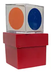 RED MAGIC VISION BOX Color Cube Beginner Brain Mental Toy Pocket Read Mind Trick