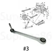 Rear Center Control Arm Right or Left for 1995-1998 95-98 Porsche 993 Carrera (for: Porsche)
