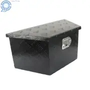 Black 26"X13.3"X12" Aluminum Pickup Truck Trailer Storage Tongue Tool Box