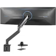 VIVO Single Pneumatic Monitor Desk Mount with USB, Fits Ultrawides up to 49"