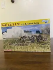 Dragon 6522 1/35PaK 43/3 L/71 mit Behelfslafette with Crew - Scale Model Kit NEW