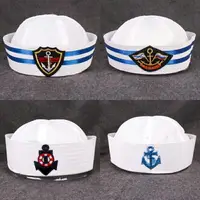 在飛比找樂天市場購物網優惠-海軍帽子大力水手帽子兒童男小孩子演出船長帽女制服帽白色水手帽