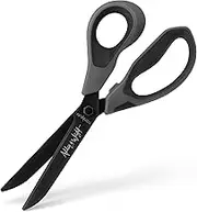 Ashton and Wright - Titanium HD - Heavy Duty Scissors for Office, Home, Kitchen, and Craft - 210mm / 8” - Titanium Coated Blades (Grey, Right Handed)