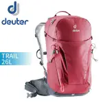 【DEUTER 德國 TRAIL 26L輕量拔熱透氣背包《紅》】3440319/自行車背包/健行包/登山背包//悠遊山水