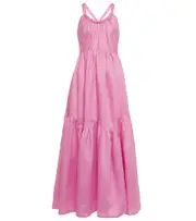 [Lee Mathews] Lee Mathews Ali linen maxi dress AU 14 pink