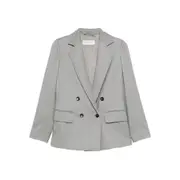 [Max Mara] Max Mara Double-breasted Blazer 40 IT GREY