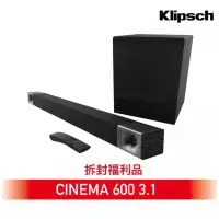 在飛比找蝦皮商城優惠-Klipsch Cinema 600 3.1 家庭劇院 so