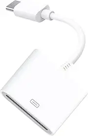 30 Pin to USB C 30 Pin Female to USB 3.1 Type C Male USB-C Adapter Cable Computers Components Accessories (White)