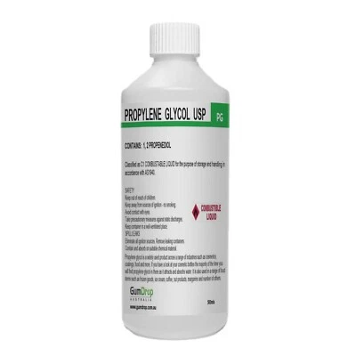 Propylene Glycol USP 100% - Food & Pharmaceutical Grade - 500ml