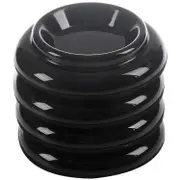 Piano Caster Cups 4Pcs Palstic Upright Piano Leg Cups Foot Pads Set Upright Piano Accessories(Black)