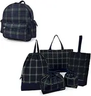 COLORFUL CANDY STYLE NT803000 Kindergarten Entrance School Entrance 6-Piece Set, Lesson Bag, Shoe Case, Drawstring Bag, Gymnastics Clothing Bag, Lunch Bag, Cup Bag, Small Storage, Kindergarten