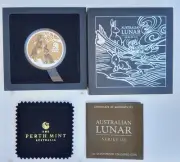 2023 $1 Lunar Year of the Rabbit 1oz Coloured Silver Proof Coin by Perth Mint
