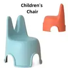 Plastic Children's Chair Rabbit Ears Dining Chair Cute Small Stool Home