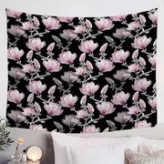 Shabby Pink Flowers Tapestry