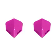 2x 3pc Robson Plus Dart Flights Standard Set - Clear Crystal