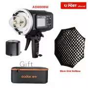 Godox AD600BM 600W HSS Outdoor Flash + CB-09 Carry Case + 95cm Grid Softbox