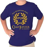 [Brisco Brands] Camp Jupiter SPQR Greek Mythology Crewneck T Shirts Boy Girl