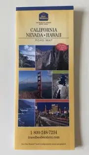 California, Nevada & Hawaii Road Map