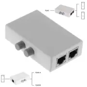 Mini 2 Ports A B Ethernet Network Switch Switcher Switche Splitter Box White