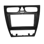 Car Radio Fascia for C CLASS W203 02-04 DVD Stereo Frame Plate Adapter Mounting Dash Installation Bezel Trim Kit Black