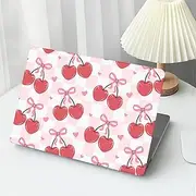 Ksriylm Compatible with MacBook Air 13 Inch Case2022 2021 2020 2019 2018 Release A1932 A2179 M1 A2337 Touch ID,Red Cherries Red Heart Plaid Plastic Hard Shell Case＋Transparent Keyboard Cover