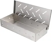 Yardenfun Outdoor Bbq Smoker Box Stainless Steel Grilling Accessory for Delicious Smoky Flavor Portable and High Temperature Resistant for Grilling Enthusiasts and Outdoor Cooking
