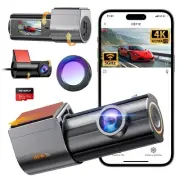 Dash Cam Front and Rear 4K, Built-in 5GHz WiFi with CPL, Dual Dashcams for Ca...