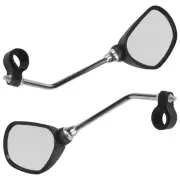 1X(1 Pair Bike Rearview Safety Bicycle Rear View Glass Mirrors Adjustable1752