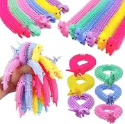 20 PCS Stretchy Fidget Toy,Colorful Stretchy Strings Fidget Toy,Sensory Fidget Worm Stretch Toys for Kids,Adults,Boys,Girls,Building Resistance,Stress Relief,Calming and Relaxing Present