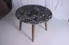 36" Gray Agate Round Table Top / Grey Agate Coffee Home Office Decor