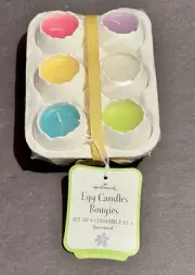 Package Of 6 Egg Candles In Carton - Hallmark - New In Wrapping