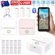 Pocket Thermal Printer Photo Bluetooth Wireless Inkless Printer + Printing Paper