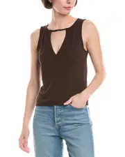 FRAME Denim Deep V-Neck Tank