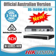 【Hikvision Official Australia】DS-7608NI-M2-8P 8 Channel 8K NVR 8 POE 2xHDD Bays