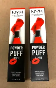 x2 NYX Powder Puff Lippie Lip Cream - PPL17 Crushing Hard
