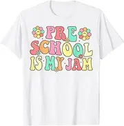[VidiAmazing] Preschool is My Jam Funny Preschool Teacher Back to School ds988 T-Shirt