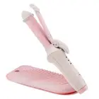 Dehowt Cordless Flat Iron rechargerble hair styler 2in1 Curler pink