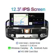 for LANDCRUISER SAHARA 200 2007-15 GPS CARPLAY ANDROID AUTO DAB DVR ODB TPMS