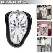 Retro Novelty Melting Clock Table Shelf Surreal Dali Inspired Quartz Clock AU