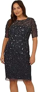 [Adrianna Papell] Women's Beaded Cocktail Dress