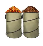 Collapsible Lawn and Leaf Bag Pop-Up Trash Can/Recycle Bin Leaf Waste Bag Outdoo