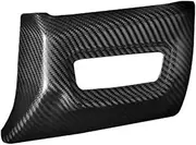 Carbon Fiber Headlight Power Switch Panel Cover Compatible for Supra -GR A90 MK5 2019-2023 Car Side Sticker, Interior Accessories(Matte Black)