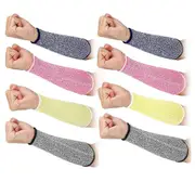4 Pairs Arm Protectors for Thin Skin and Bruising Cut Resistant Forearm Sleeve Level 5 Arm Burn Pro As Shown