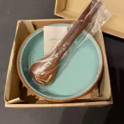 Noritake Boulder Ridge Turquoise Salad Bowl 24cm Server Set NEW Free Shipping